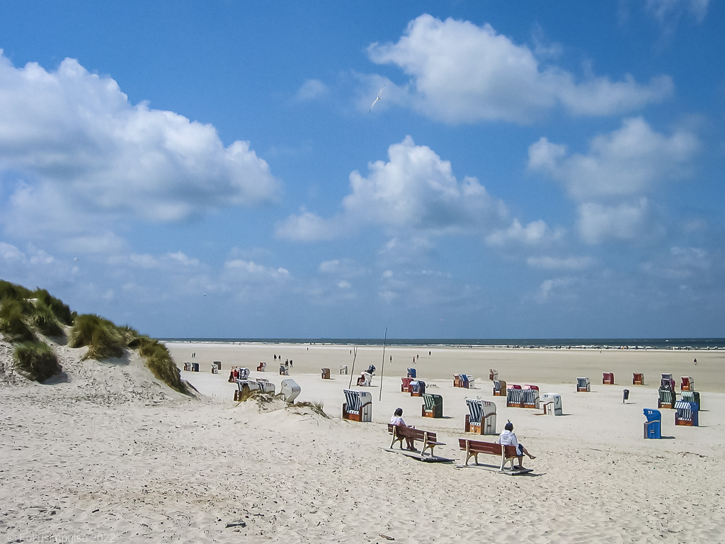 Fokusimpulse - Amrum Bänke am Strand