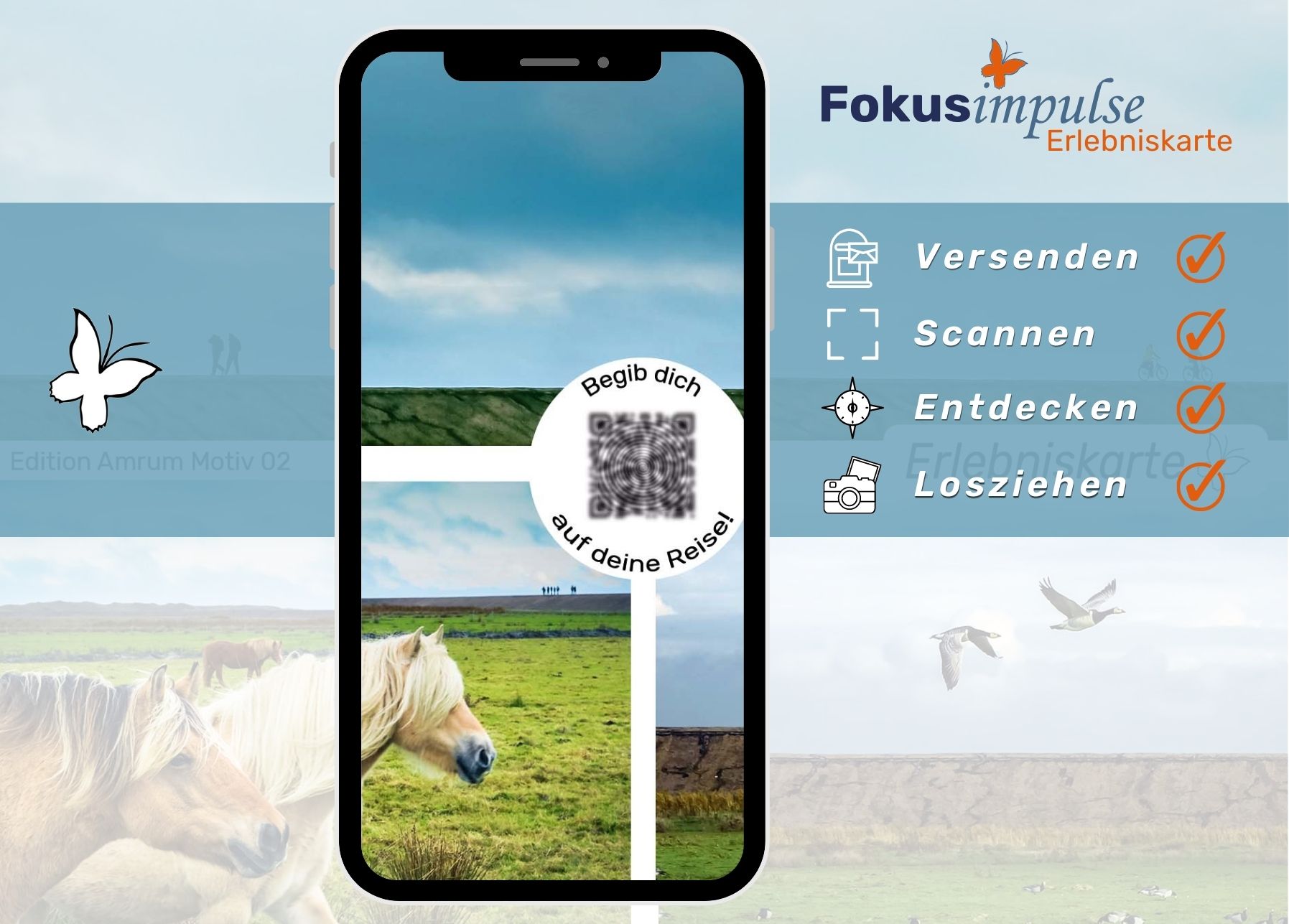 Fokusimpulse Anleitung Erlebniskarte Edition Amrum Motiv 02