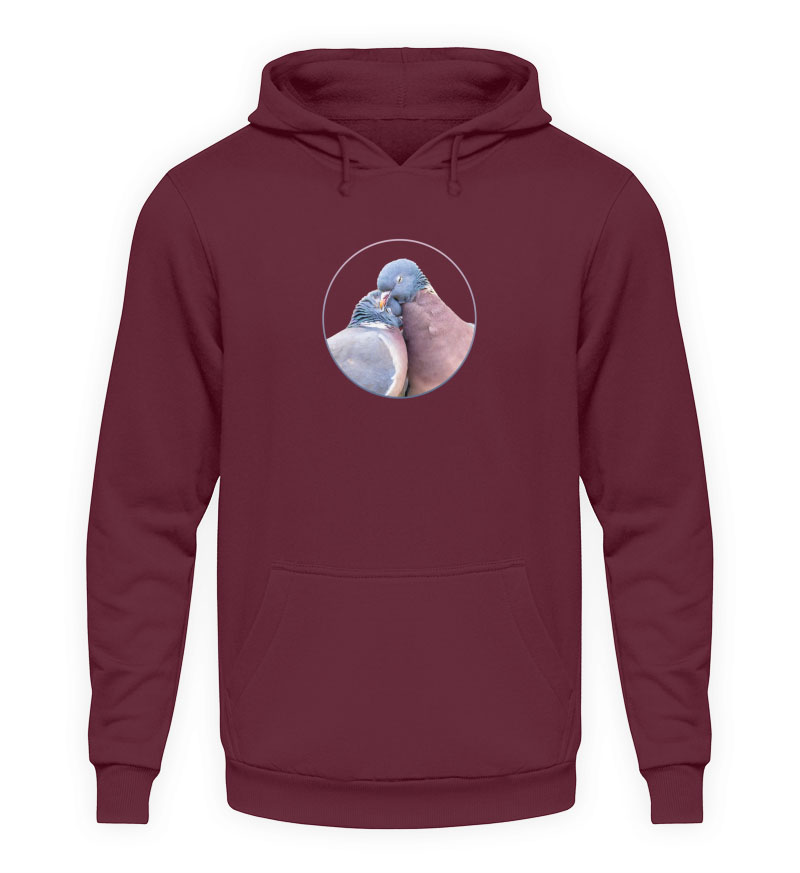Fokusimpulse Hoodie Tauben in love Ringeltauben
