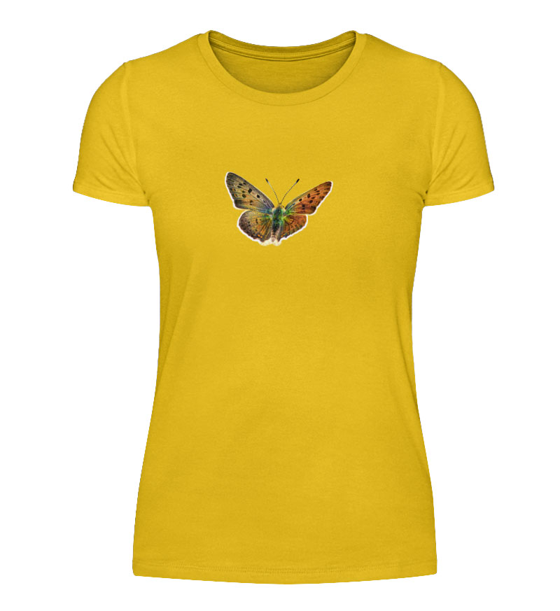 Fokusimpulse T-Shirt Schmetterling Brauner Feuerfalter Dunkler Feuerfalter